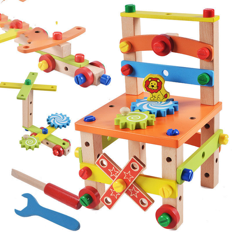 Children's Chair Building Block Toys - 0 - LumeraKids