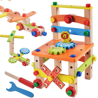Children's Chair Building Block Toys - 0 - LumeraKids