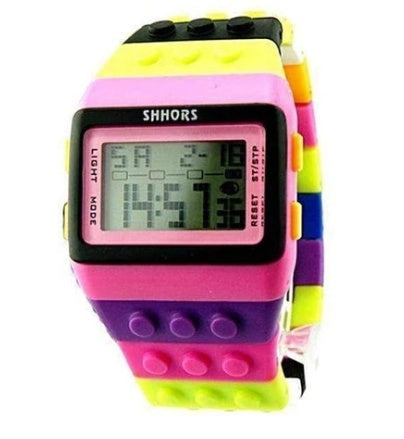 Building Block Design Digital Watch - 0 - LumeraKids