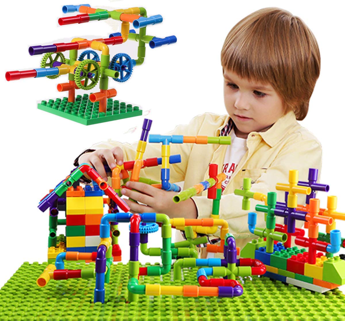 Plaques de Base Autocollantes pour Briques | Mur ou Table | Compatible grandes marques | Dès 3 ans - LumeraKids