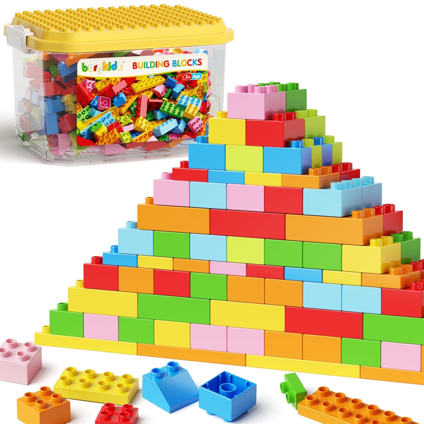 Plaques de Base Autocollantes pour Briques | Mur ou Table | Compatible grandes marques | Dès 3 ans - LumeraKids