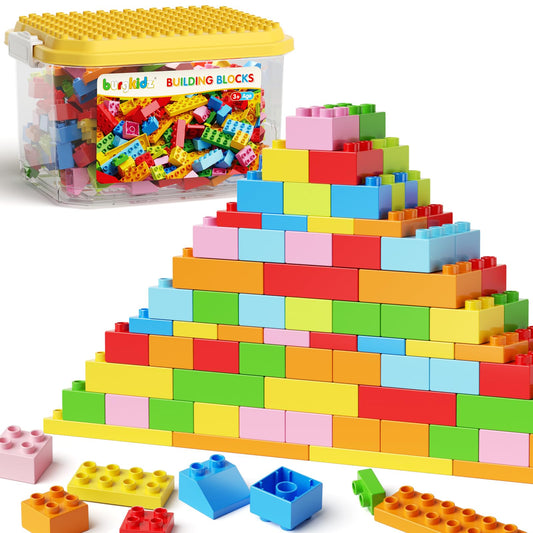 Plaques de Base Autocollantes pour Briques | Mur ou Table | Compatible grandes marques | Dès 3 ans - LumeraKids