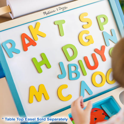 Melissa & Doug – 52 Lettres Magnétiques en Bois | Apprentissage ABC 3 ans+