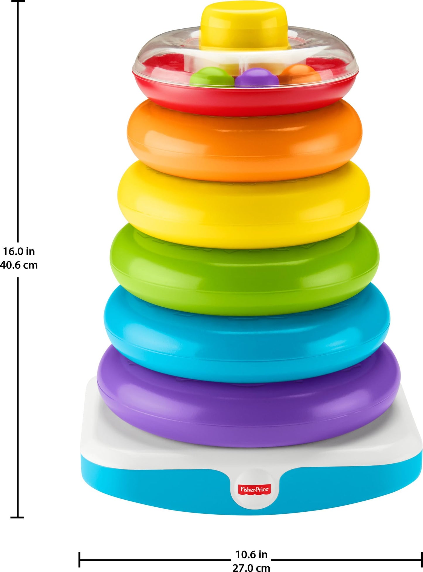 Fisher-Price Rock-a-Stack — Anneaux À Empiler, Base Culbuto | Dès 6 Mois