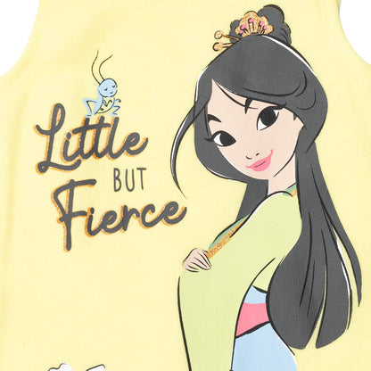 Barboteuse Princesses Disney avec Bandeau | Imprimé Pailleté | Nouveau-né à 5T