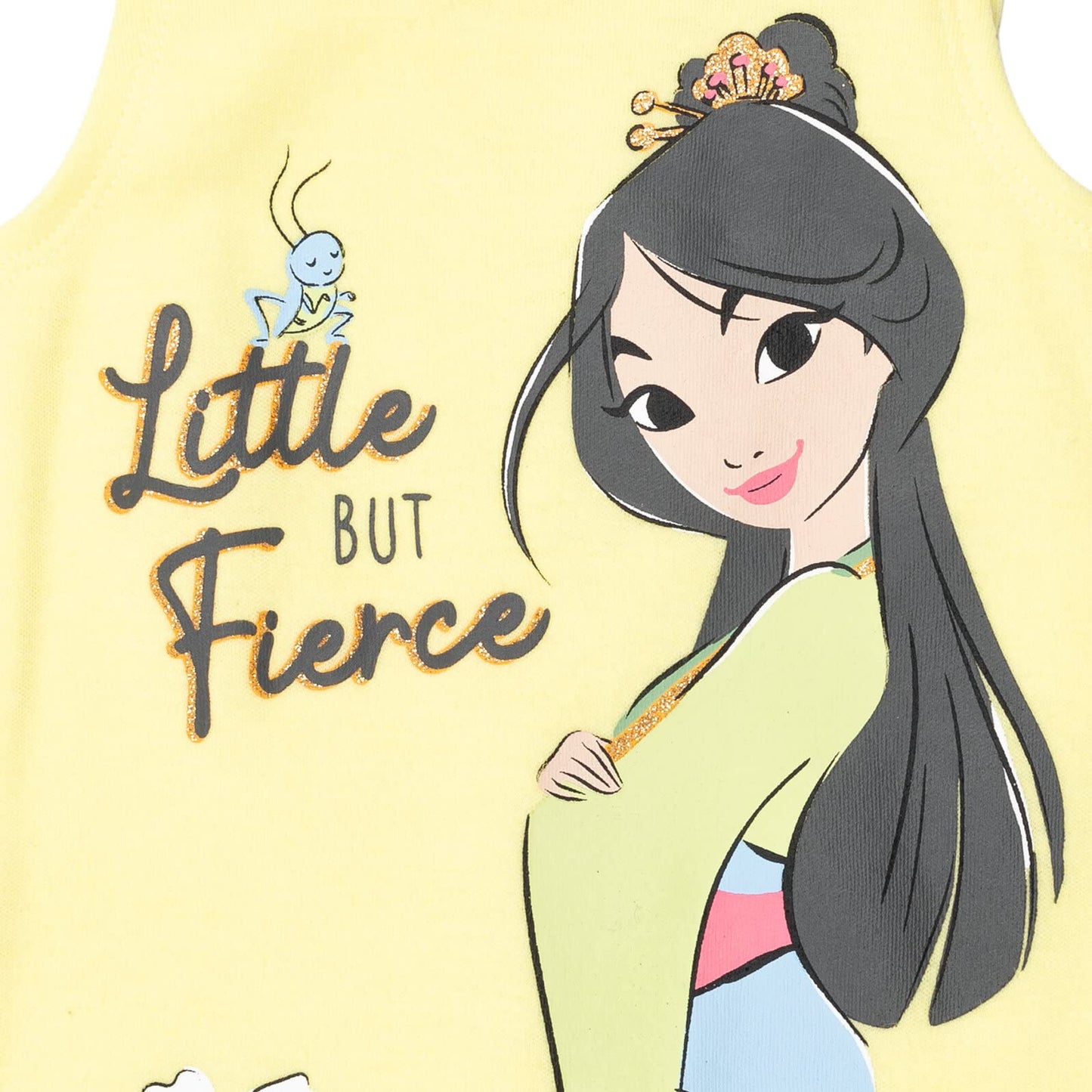 Barboteuse Princesses Disney avec Bandeau | Imprimé Pailleté | Nouveau-né à 5T