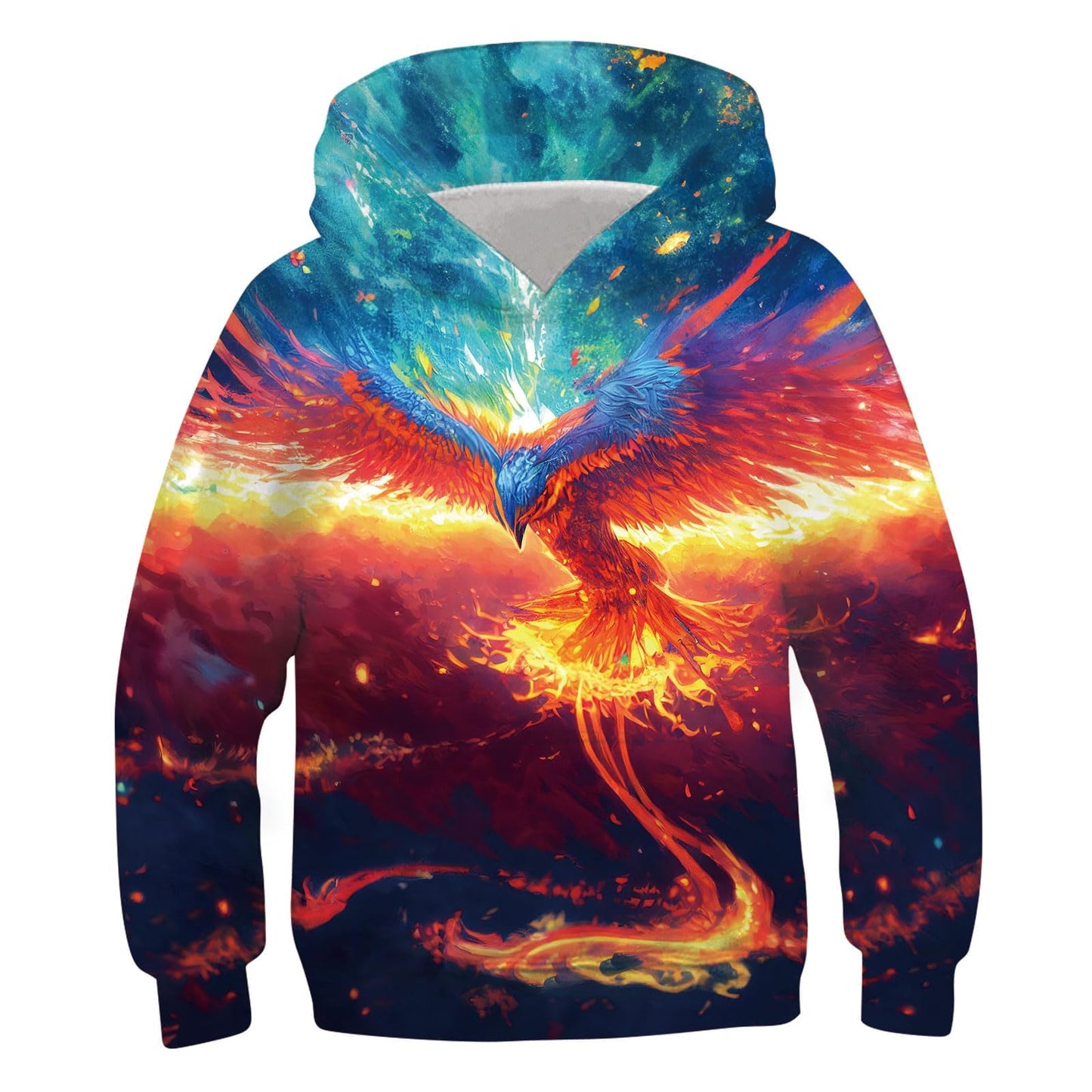 Idgreatim Hoodie 3D Graphique Enfant — Imprimé Animaux & Motifs, 88% Polyester | 6-16 Ans
