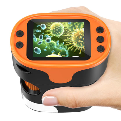 Microscope Numérique Portable 1000X pour Enfants – Écran 4K 2,0", Rechargeable, Kit de Lames Inclus – Jouet Scientifique Éducatif, Cadeau Filles et Garçons 4-12 ans - Jouets & Éveil - LumeraKids