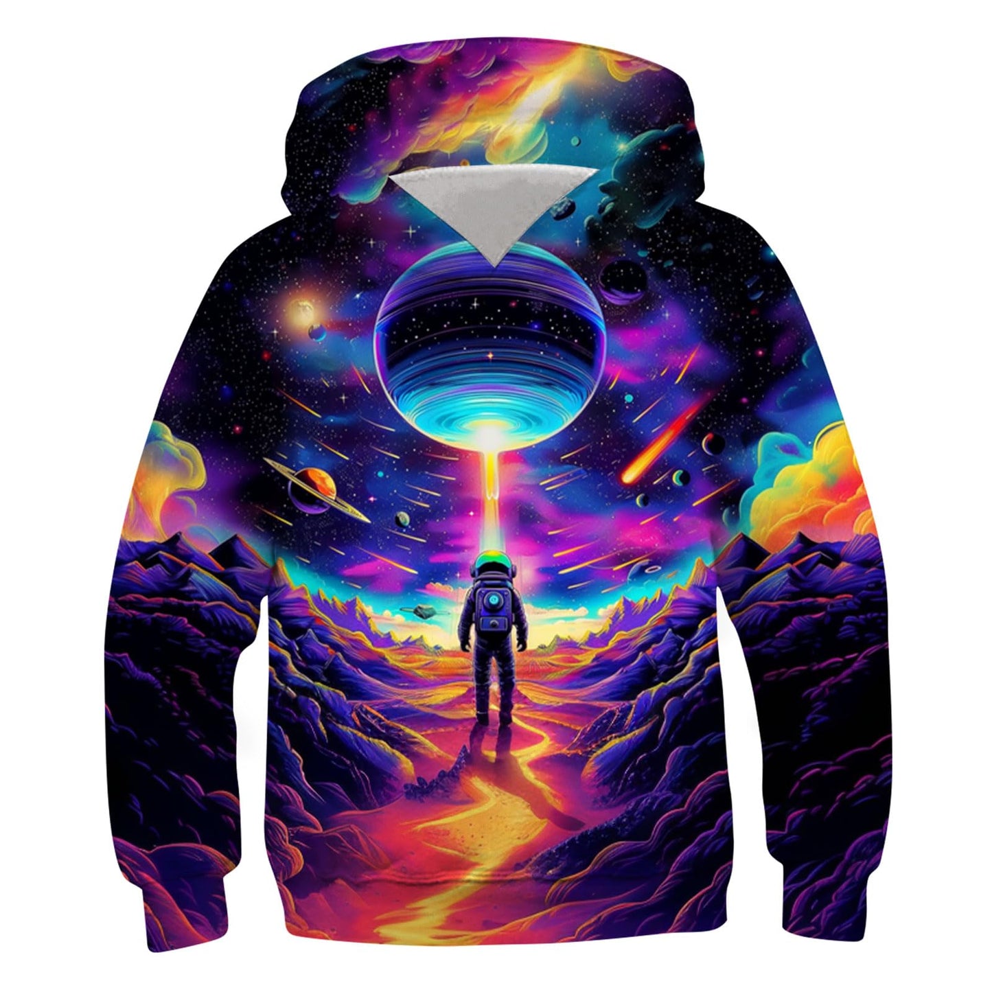 Idgreatim Hoodie 3D Graphique Enfant — Imprimé Animaux & Motifs, 88% Polyester | 6-16 Ans