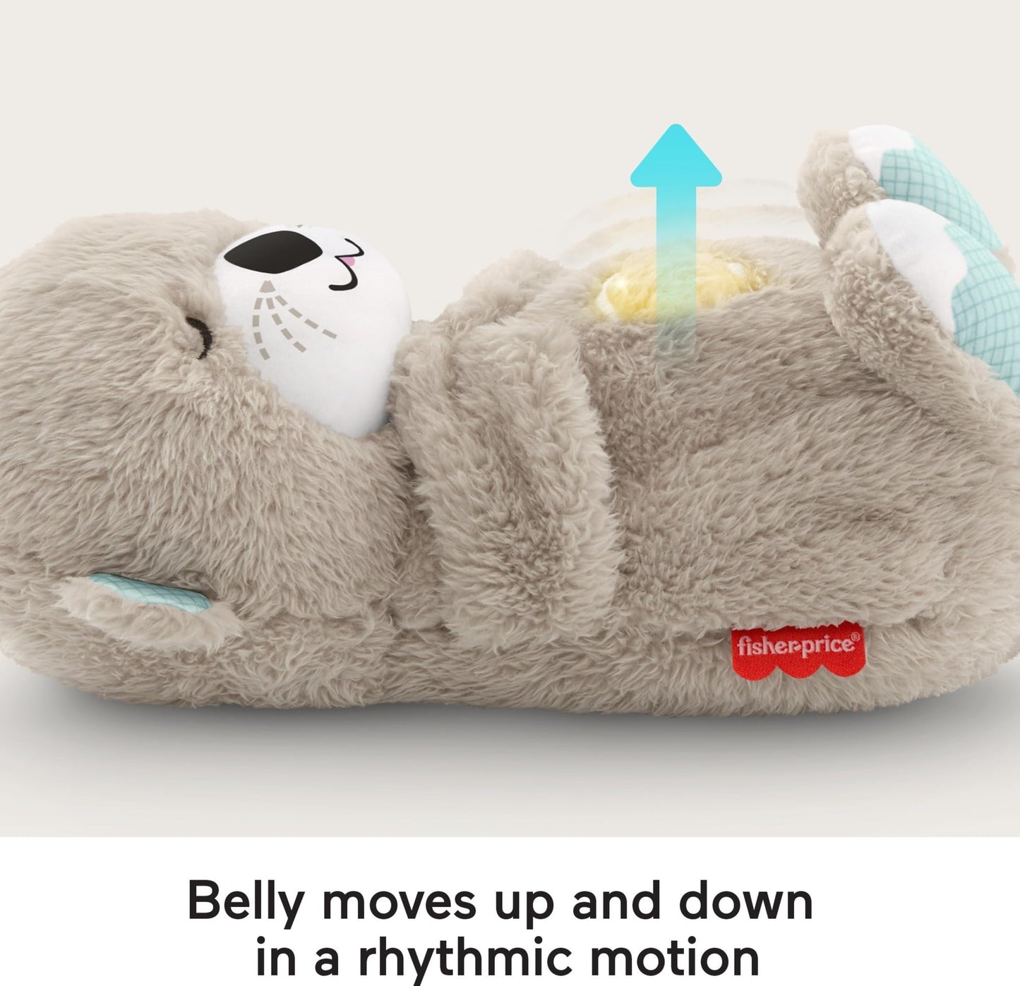 Fisher-Price Loutre Apaisante avec Mouvements Respiratoires — Machine à Sons, Lumières & Musique Douce pour Nouveau-Nés