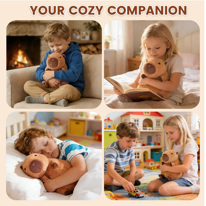 Peluche Capybara Chauffante & Rafraîchissante – Soulagement Naturel, Parfum Lavande | Cadeau Enfants & Adultes
