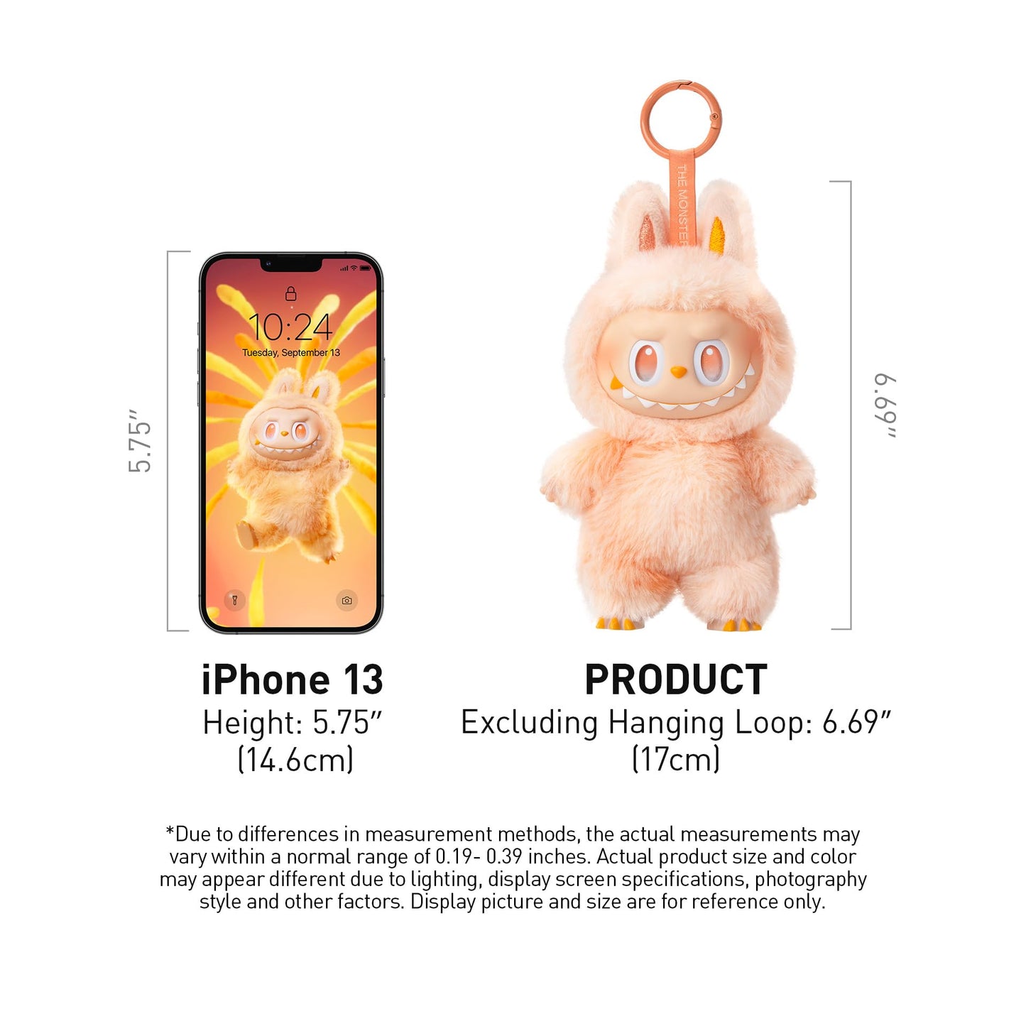 POP MART Labubu – Blind Box Peluche avec Pendentif | Série Big Into Energy