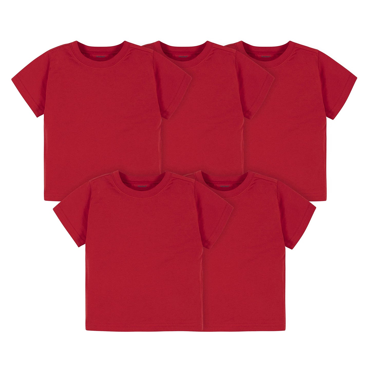 T-shirts Bébé Gerber — Lot de 5 | 100% Coton | 12 Mois à 5T