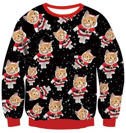 Idgreatim Hoodie 3D Graphique Enfant — Imprimé Animaux & Motifs, 88% Polyester | 6-16 Ans