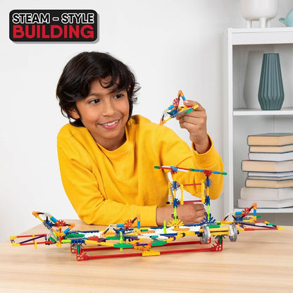 K'NEX Click & Construct – Ensemble de construction 522 pièces | STEM | Dès 7 ans