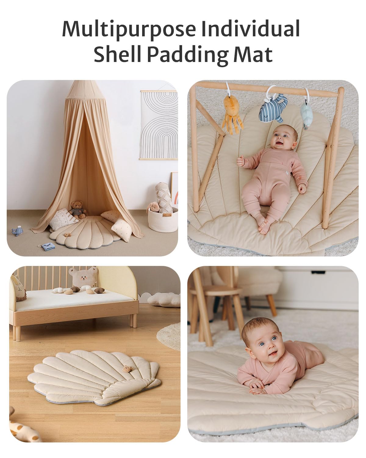 Tapis d'Éveil Bébé Feuille Géante — 6 Jouets Détachables | Blissful Diary - LumeraKids