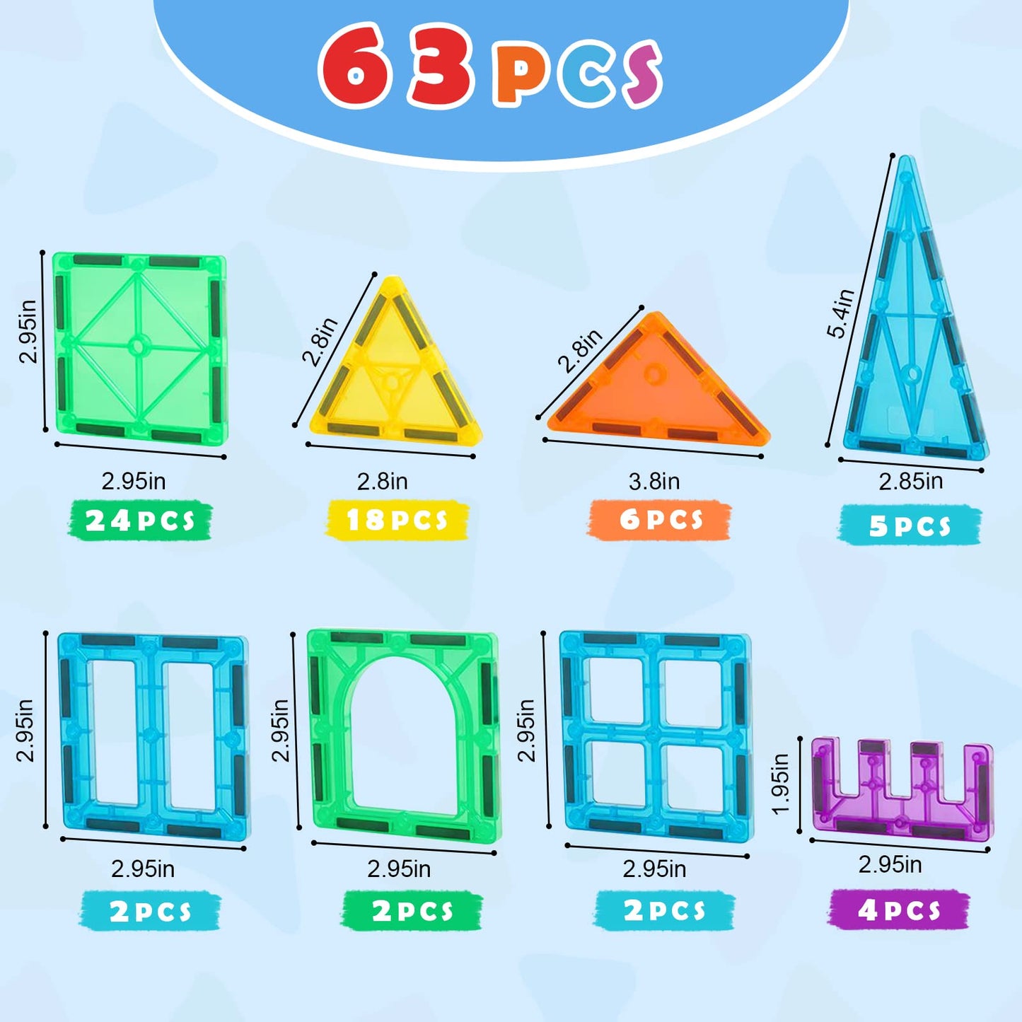 Gemmicc Tuiles Magnétiques STEM | Jeu de Construction 3D pour Enfants 3 ans+
