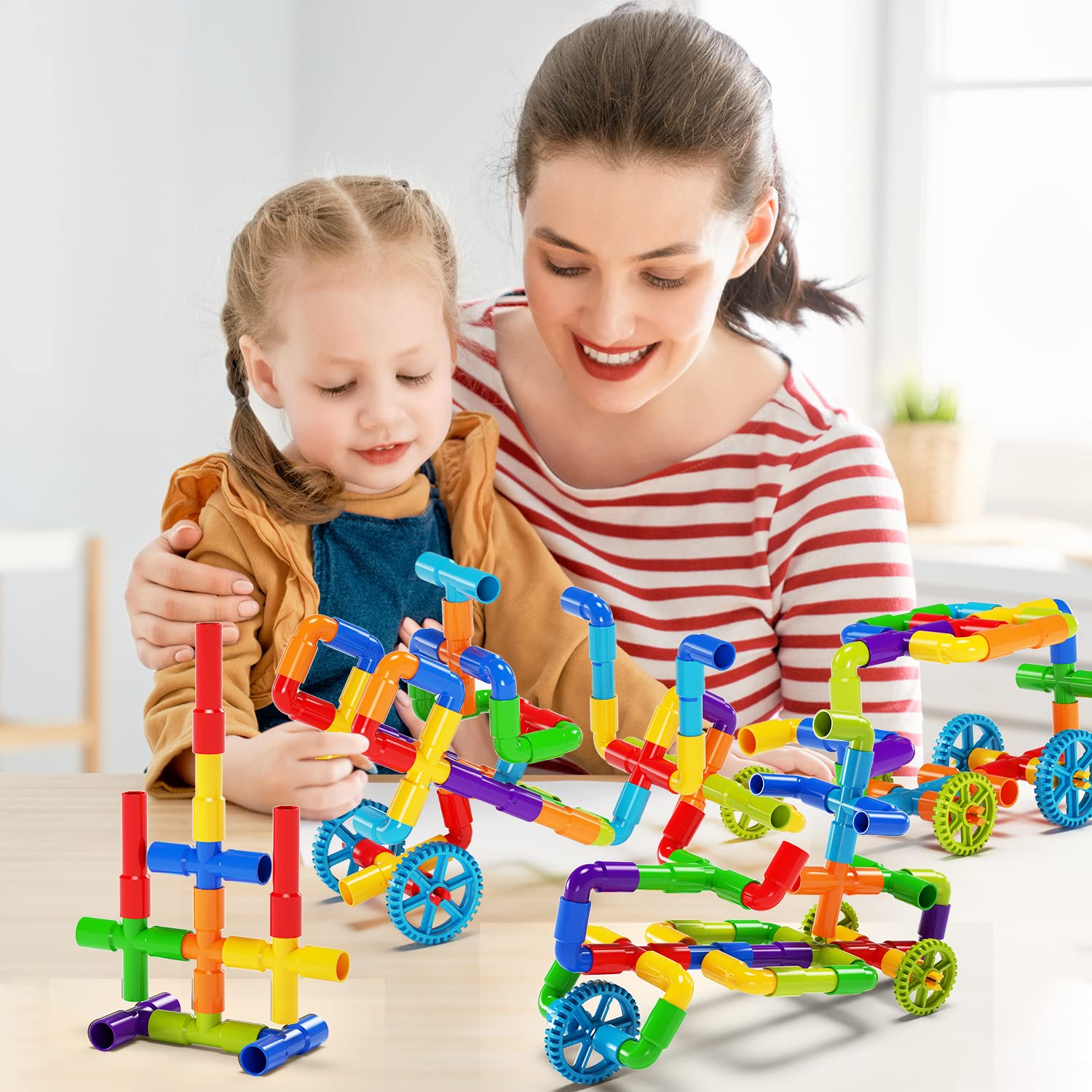 Plaques de Base Autocollantes pour Briques | Mur ou Table | Compatible grandes marques | Dès 3 ans - LumeraKids