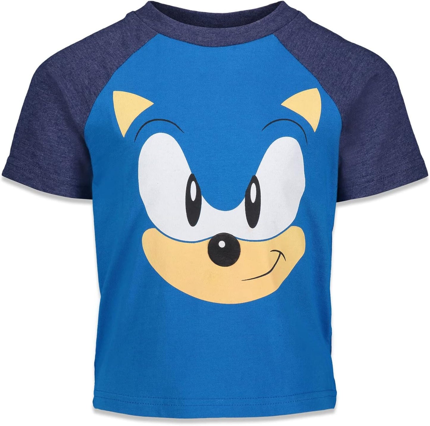 Lot de 3 T-Shirts Raglan Sonic the Hedgehog | 100% Coton | Licence Officielle SEGA | 2T à 18-20