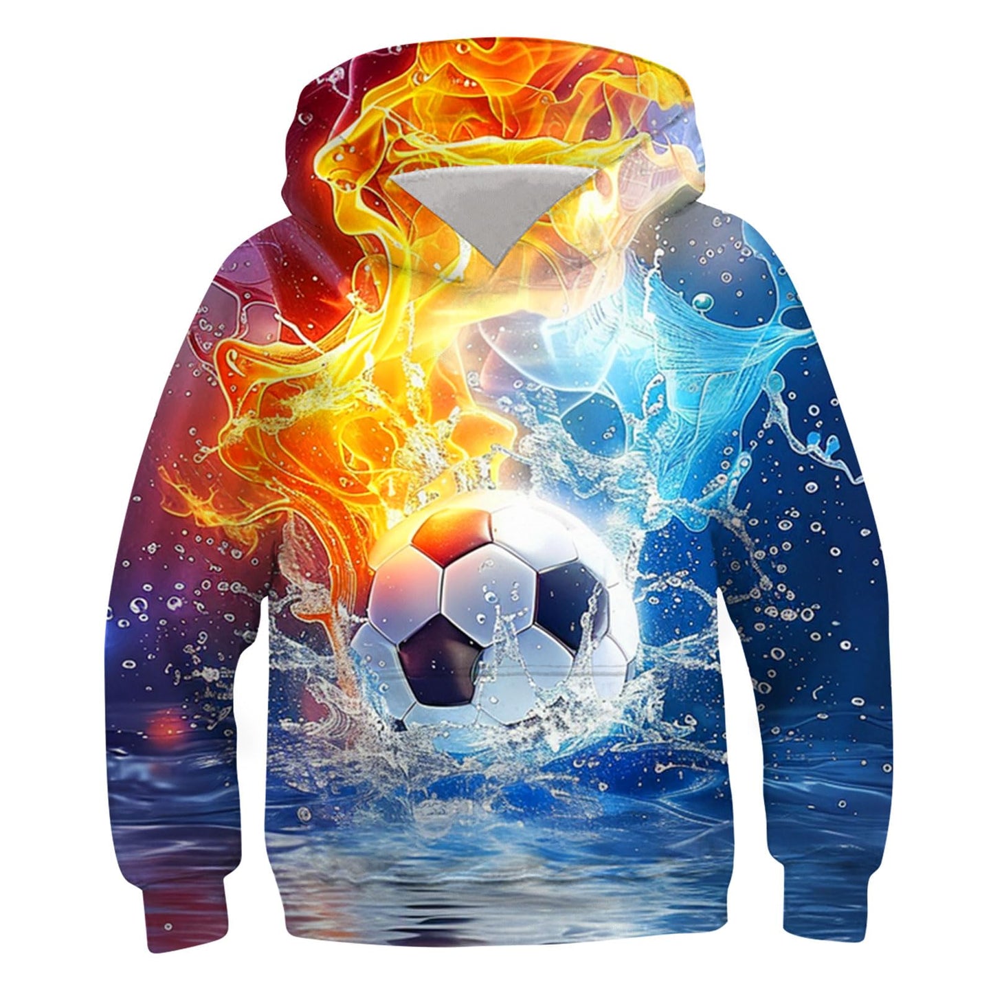 Idgreatim Hoodie 3D Graphique Enfant — Imprimé Animaux & Motifs, 88% Polyester | 6-16 Ans