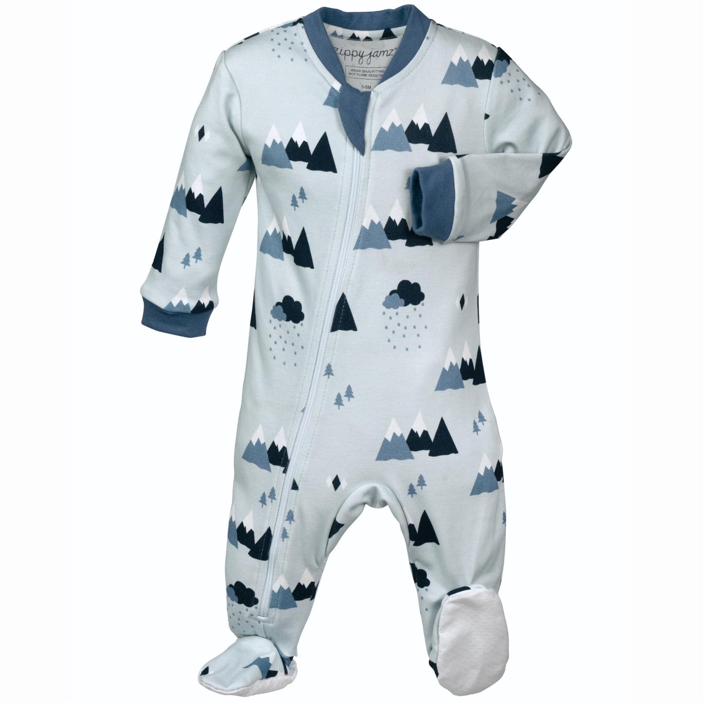 Pyjama Bébé ZippyJamz – Coton Bio GOTS | Double Fermeture Éclair