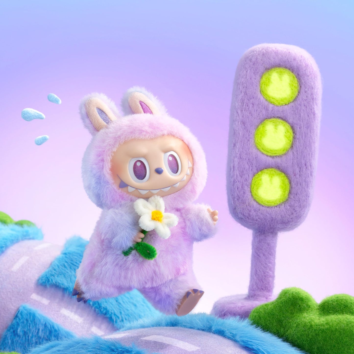 POP MART Labubu – Blind Box Peluche avec Pendentif | Série Big Into Energy