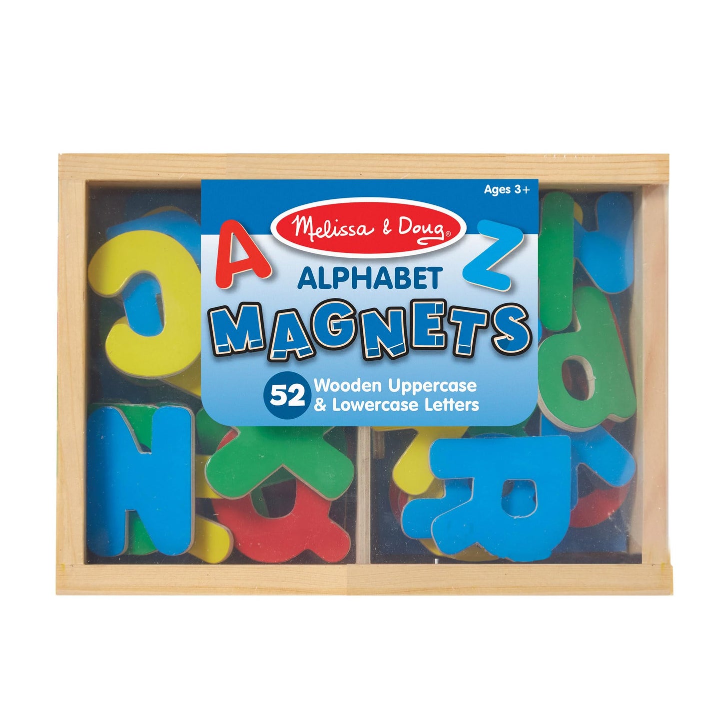 Melissa & Doug – 52 Lettres Magnétiques en Bois | Apprentissage ABC 3 ans+