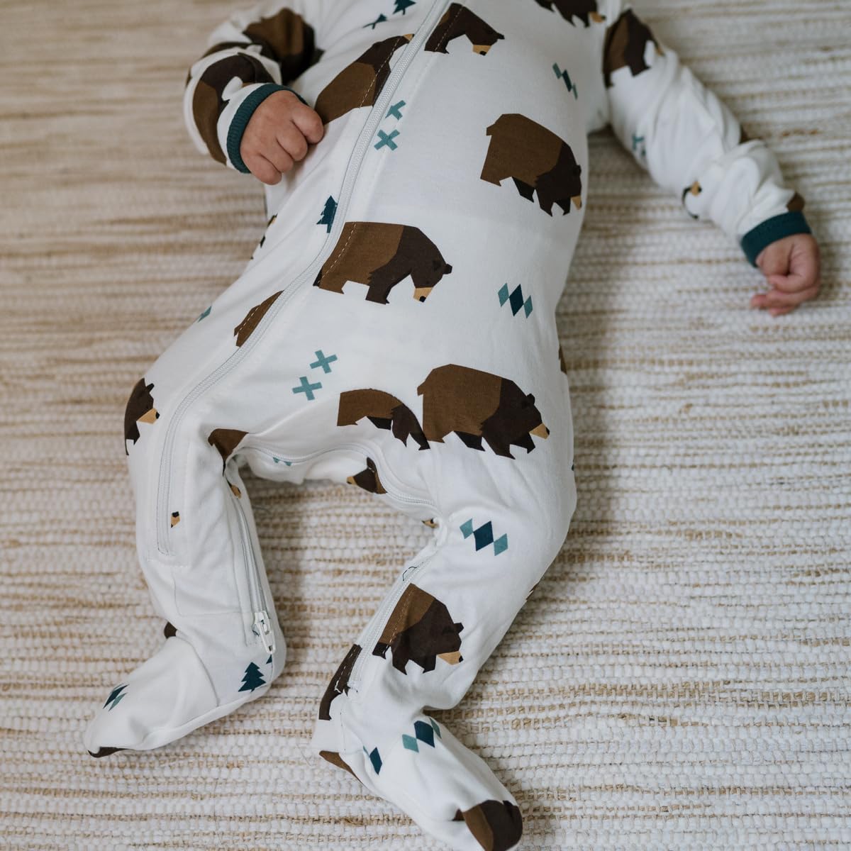Pyjama Bébé ZippyJamz – Coton Bio GOTS | Double Fermeture Éclair