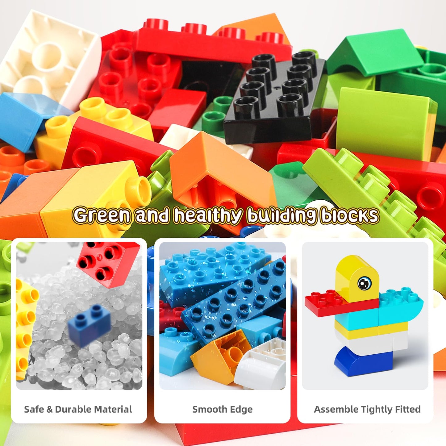Plaques de Base Autocollantes pour Briques | Mur ou Table | Compatible grandes marques | Dès 3 ans - LumeraKids