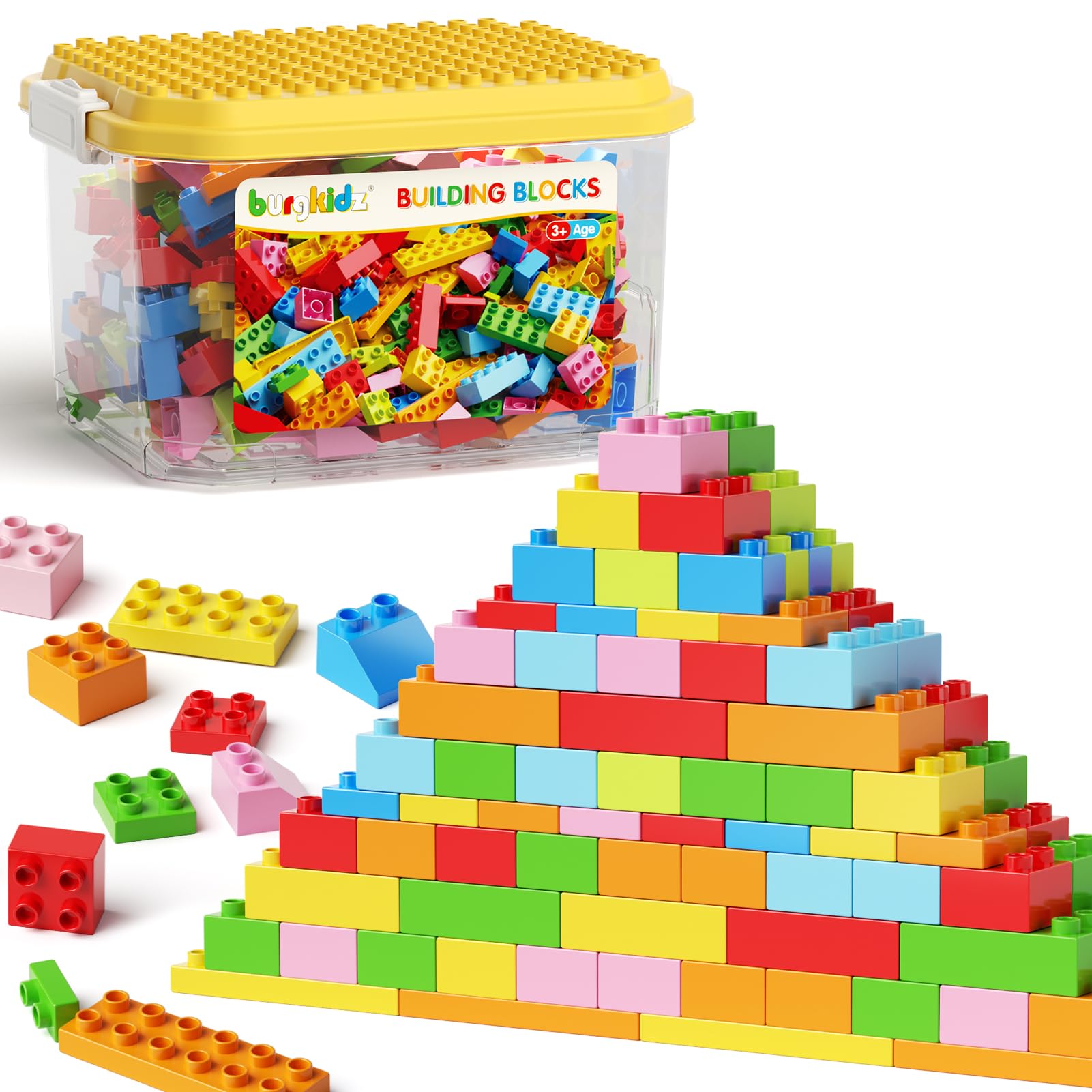 Plaques de Base Autocollantes pour Briques | Mur ou Table | Compatible grandes marques | Dès 3 ans - LumeraKids