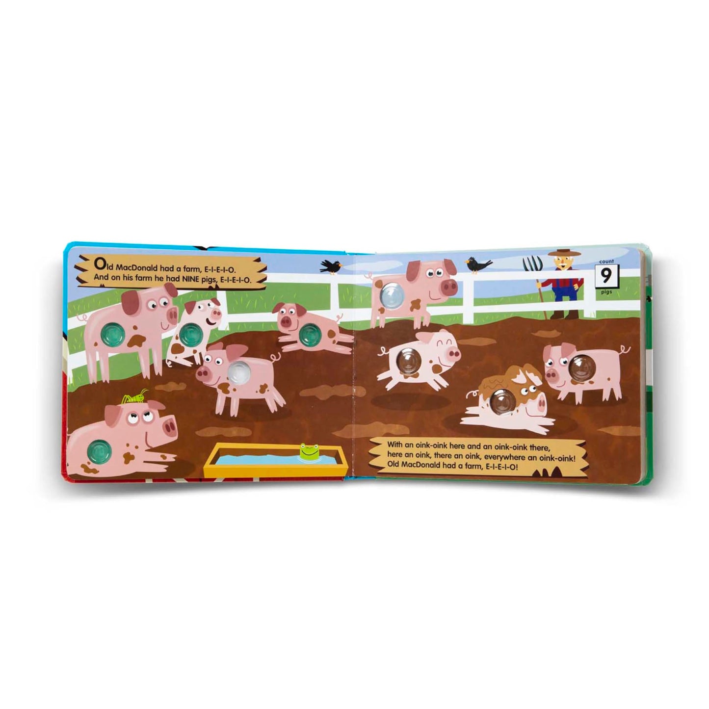 Melissa & Doug Poke-a-Dot – La Ferme du Vieux MacDonald | Livre Interactif Enfants 3 ans+
