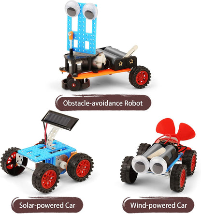 Kit STEM 5 en 1 BeAndge – Voiture solaire, robot, planeur | Jouets éducatifs pour enfants 8-12 ans | Cadeau idéal garçons et filles