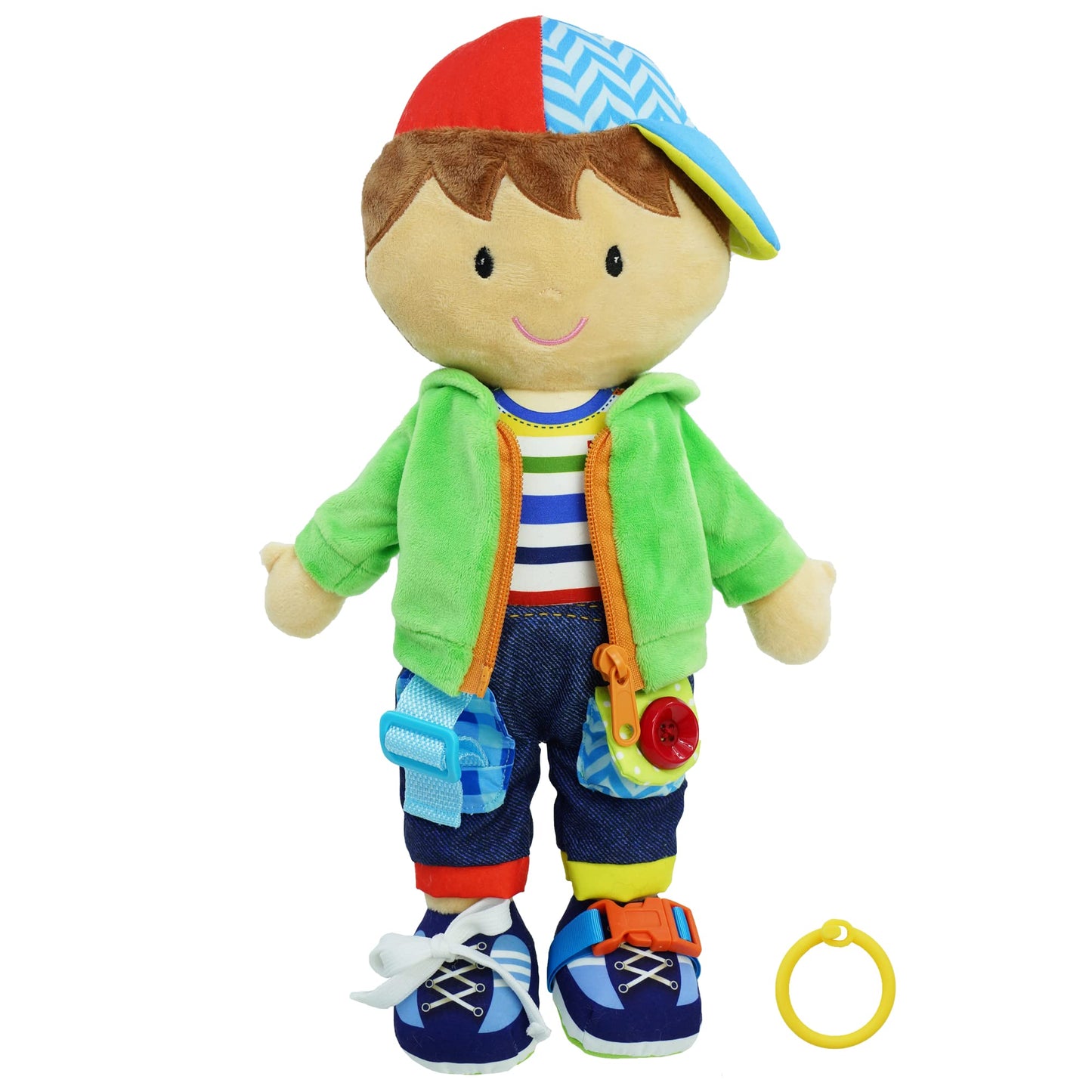 Poupée Éducative Dressy Friends – Prénom Personnalisable | Montessori Apprendre à S'habiller | Cadeau Filles & Garçons 2 ans+