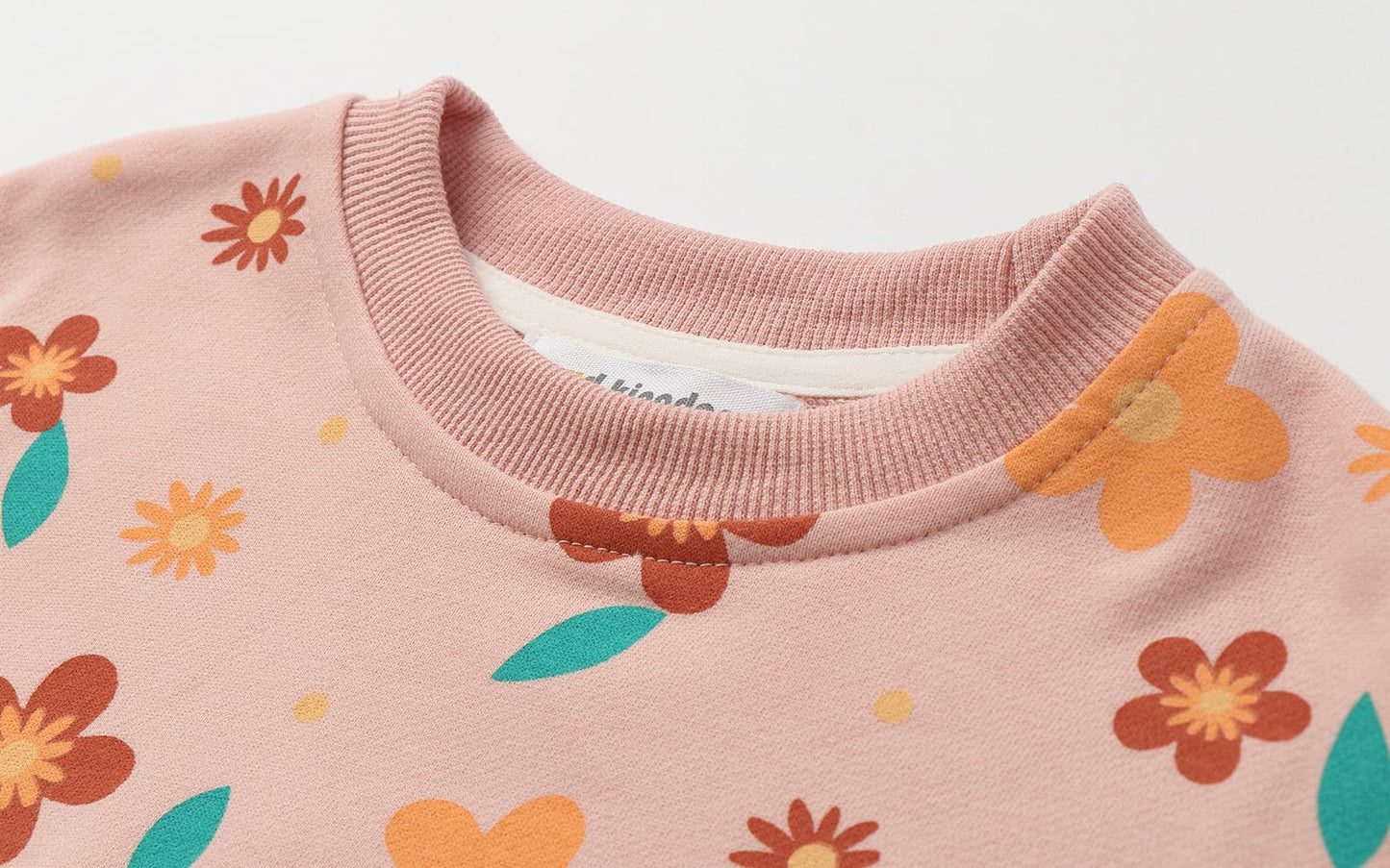 Sweat Col Rond Filles | 100% Coton | Motifs Colorés & Rayures