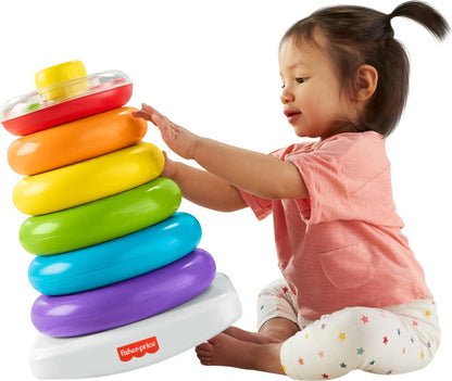 Fisher-Price Rock-a-Stack — Anneaux À Empiler, Base Culbuto | Dès 6 Mois
