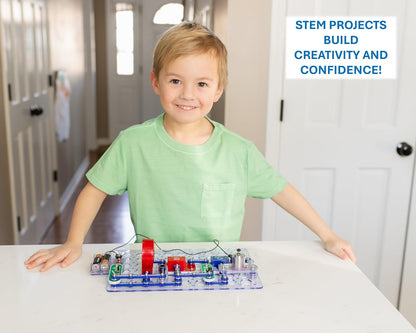 Elenco Snap Circuits Jr. SC-100 Electronics Exploration Kit, Over 100 Projects, Full Color Project Manual, 30 + Snap Circuits Parts, STEM Educational Toy for Kids 8 +, Black - Jouets & Éveil - LumeraKids