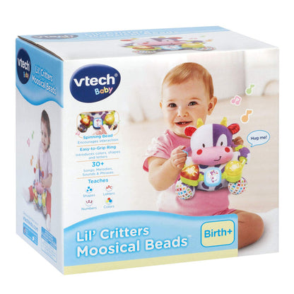VTech Lil' Critters Vache Musicale — Perles, Boutons Lumineux & 30+ Chansons | 0-24 Mois