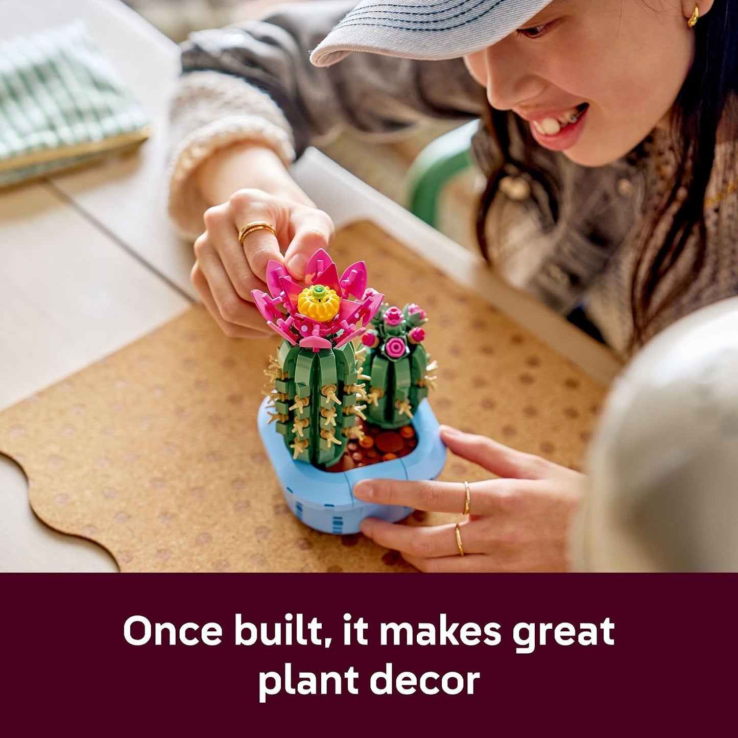 LEGO Botanicals – Cactus en Fleurs (11509) | 482 pièces | Décoration nature | Dès 9 ans - LumeraKids