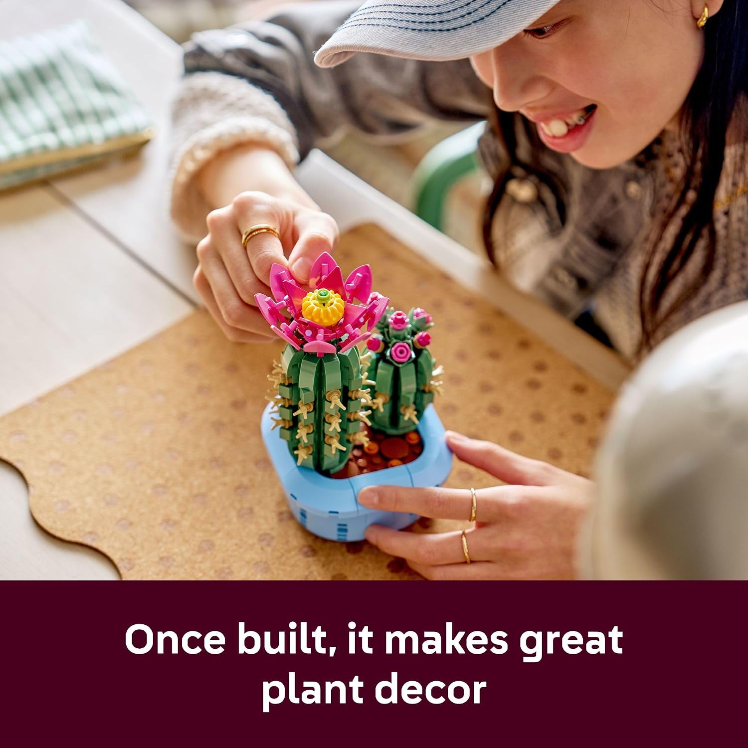 LEGO Botanicals – Cactus en Fleurs (11509) | 482 pièces | Décoration nature | Dès 9 ans - LumeraKids