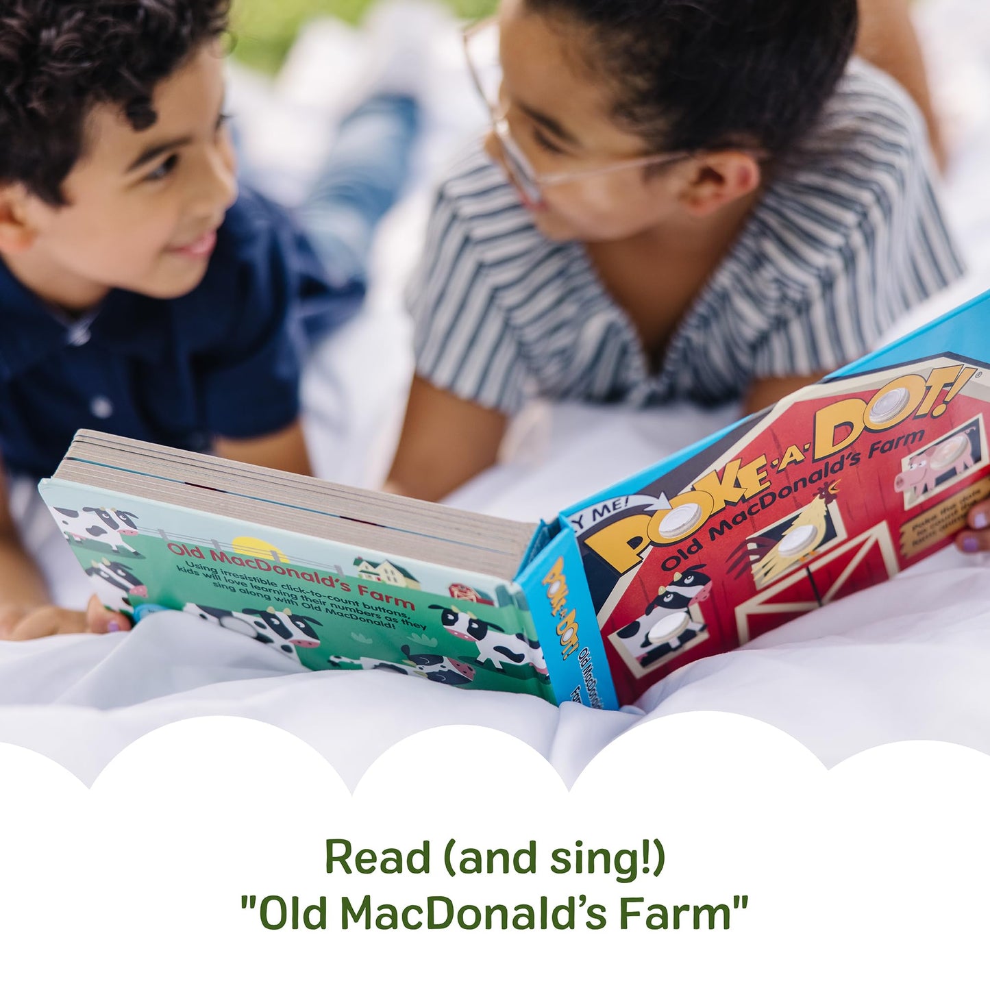 Melissa & Doug Poke-a-Dot – La Ferme du Vieux MacDonald | Livre Interactif Enfants 3 ans+