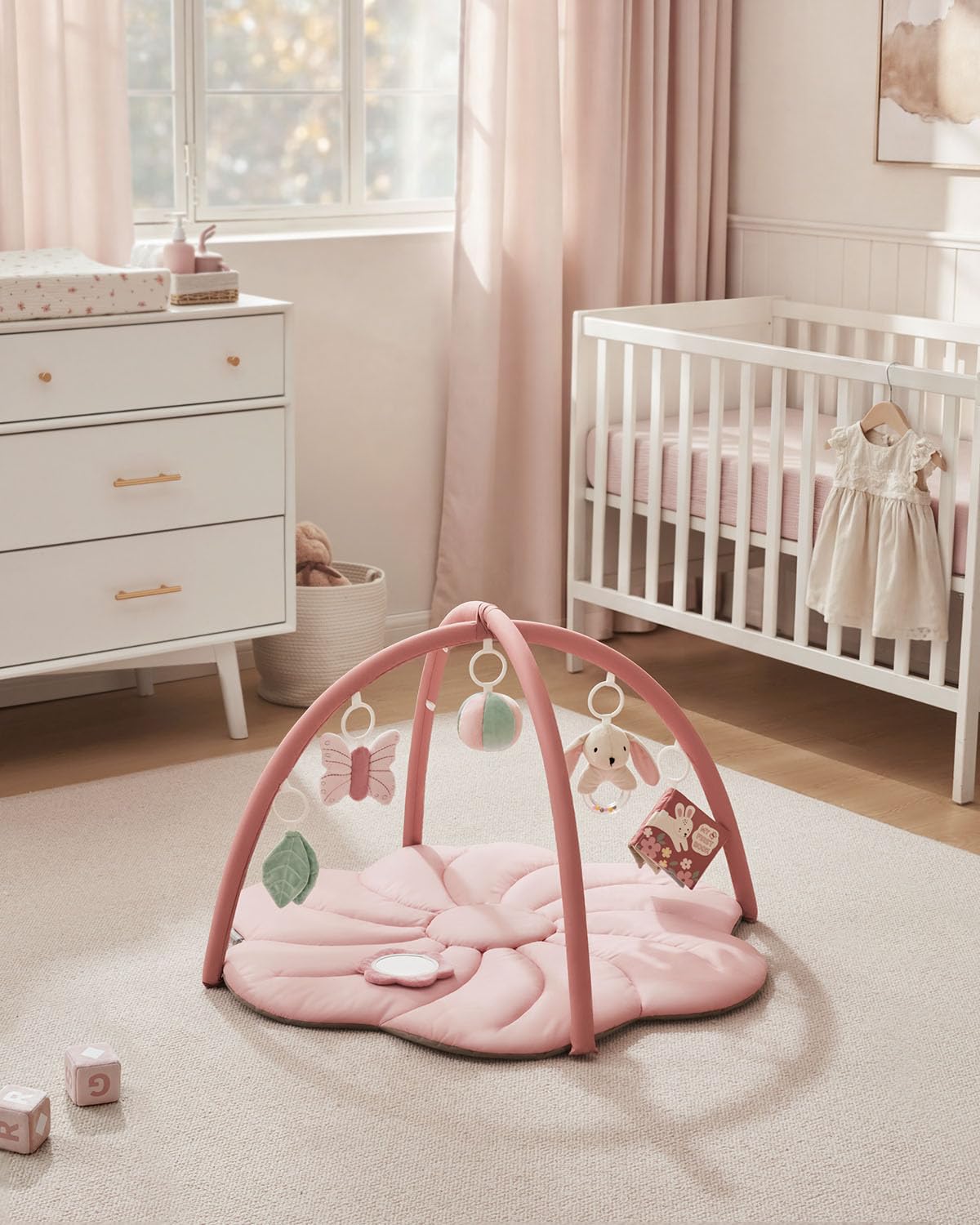 Tapis d'Éveil Bébé Feuille Géante — 6 Jouets Détachables | Blissful Diary - LumeraKids