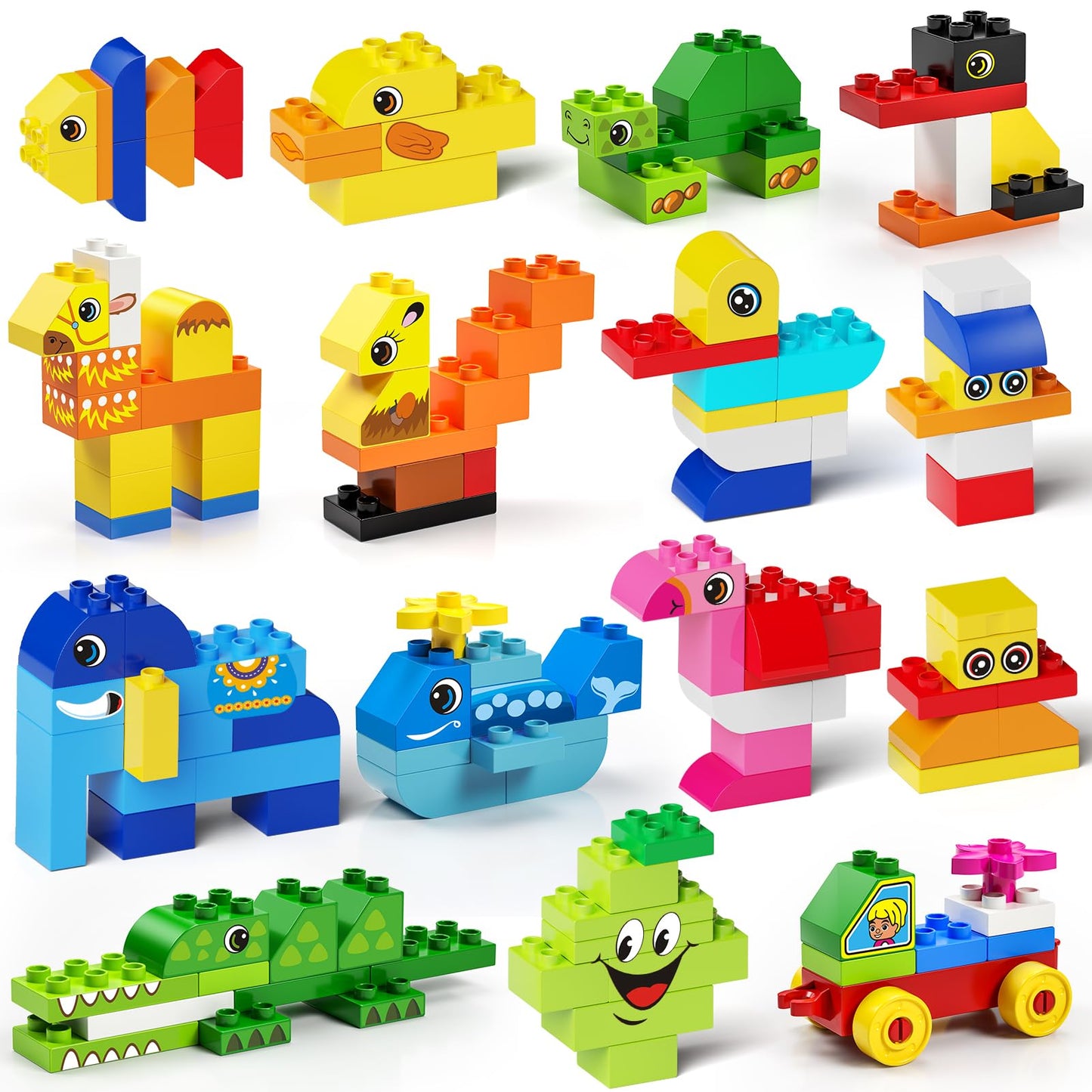 Plaques de Base Autocollantes pour Briques | Mur ou Table | Compatible grandes marques | Dès 3 ans - LumeraKids