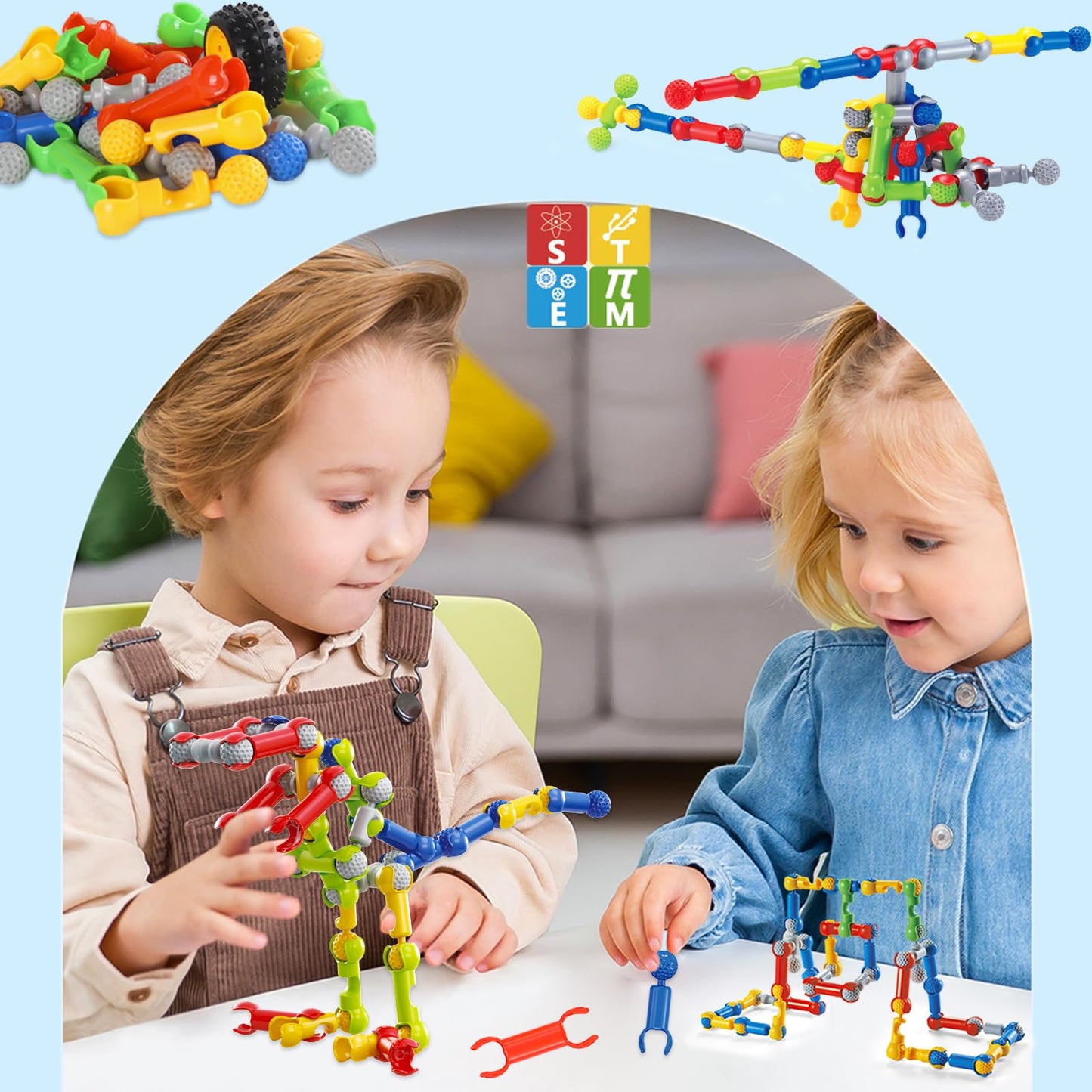 Blocs de Construction Créatifs – 40+ Modèles | Dinosaure, Robot, Animal | STEM | Dès 4 ans