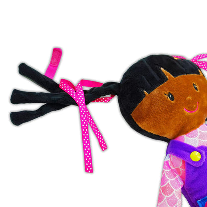 Poupée Éducative Dressy Friends – Prénom Personnalisable | Montessori Apprendre à S'habiller | Cadeau Filles & Garçons 2 ans+