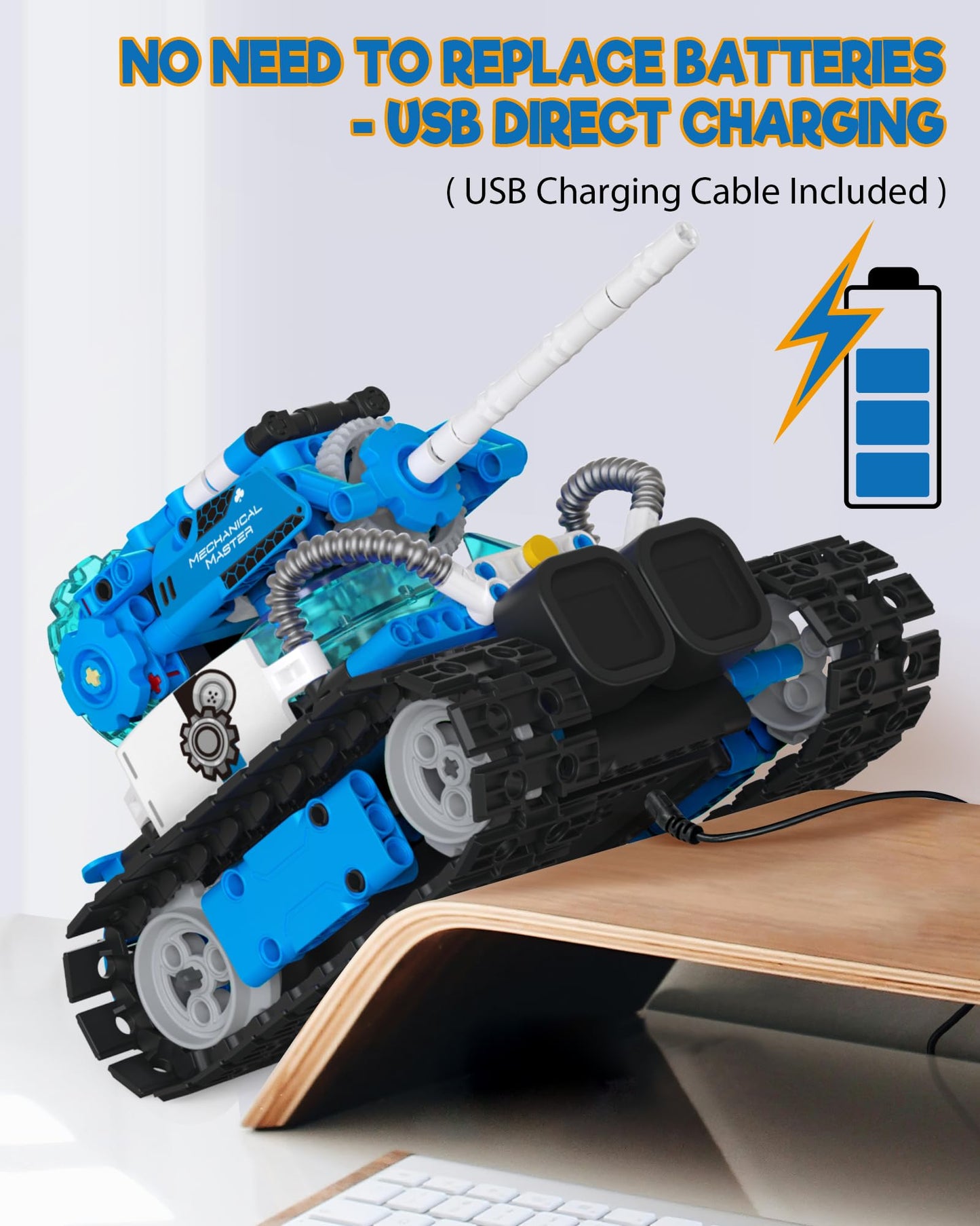 Opmind 5-in-1 STEM RC Robot Building kit, 478Pcs App Coding, Boys Age 6-12 | 1 set transforms into 5 models, Kids DIY Sound Light Interactive Science Set, LED eyes, coding play. Christmas Birthday Gifts - LumeraKids
