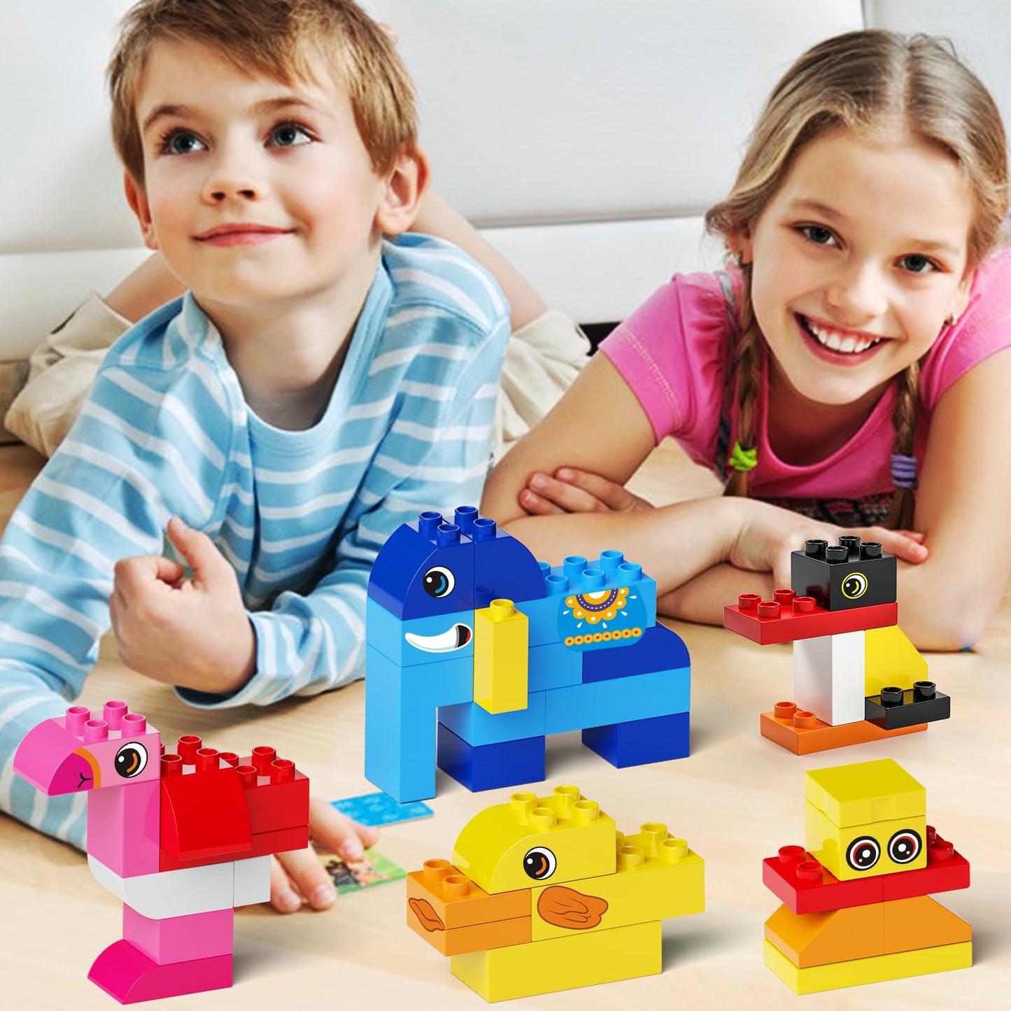 Plaques de Base Autocollantes pour Briques | Mur ou Table | Compatible grandes marques | Dès 3 ans - LumeraKids