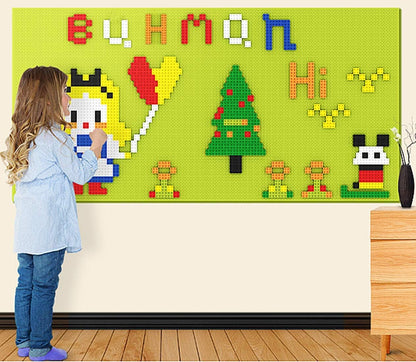 Plaques de Base Autocollantes pour Briques | Mur ou Table | Compatible grandes marques | Dès 3 ans - LumeraKids