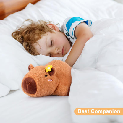 Peluche Capybara Chauffante & Rafraîchissante – Soulagement Naturel, Parfum Lavande | Cadeau Enfants & Adultes