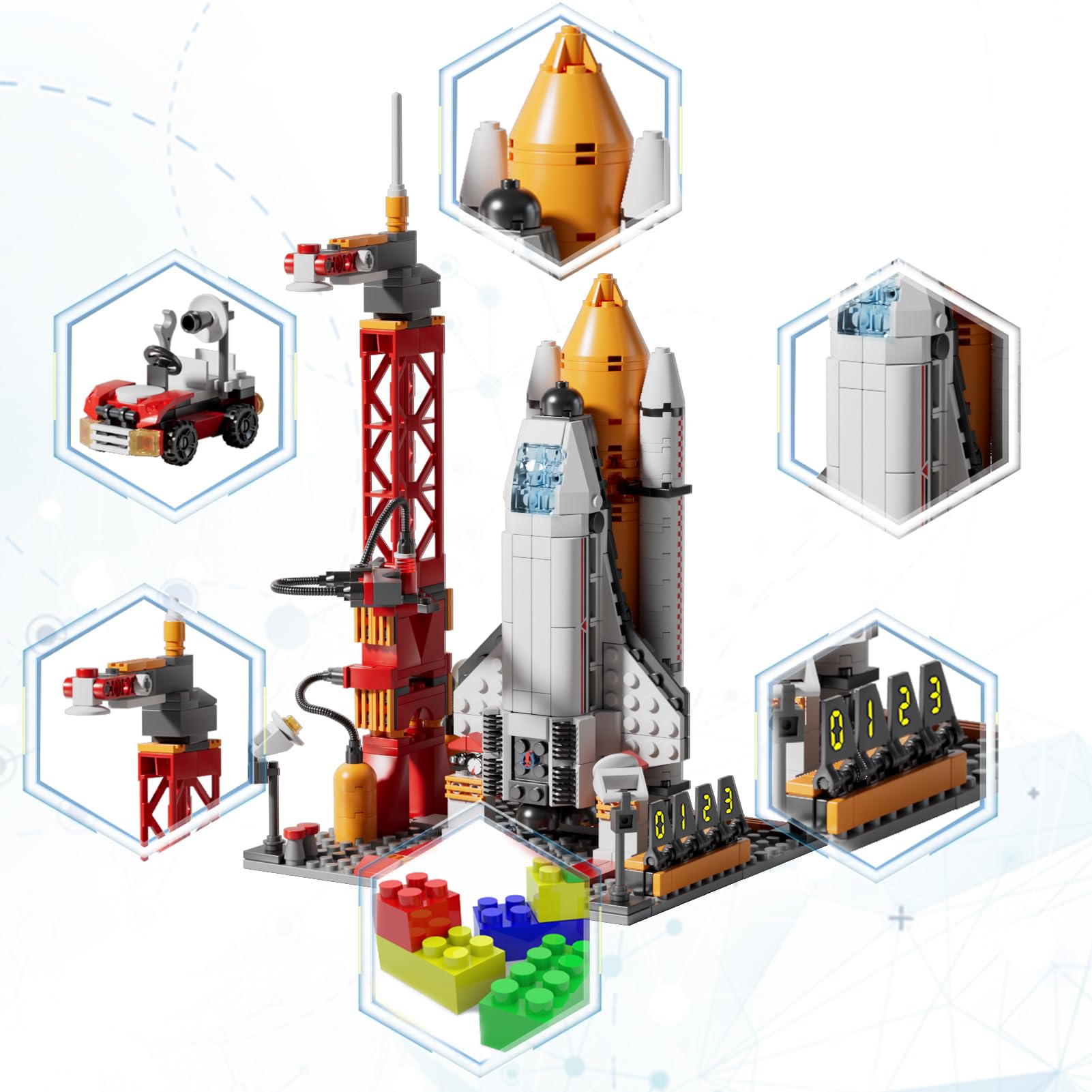 Château du Dragon Rouge – Set de Construction Compatible 927 Pièces - LumeraKids