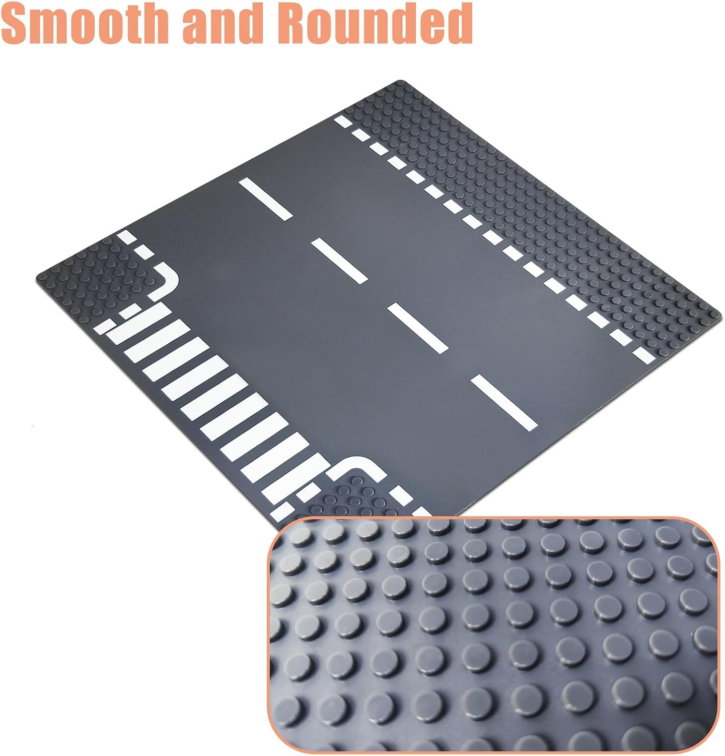 Lot de 12 Plaques de Base Route | Compatible grandes marques | 25 x 25 cm | Dès 6 ans - LumeraKids